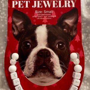 White Pet Jewelry Necklace